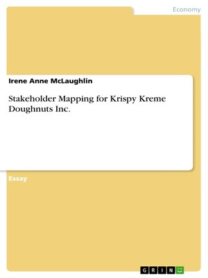 cover image of Stakeholder Mapping for Krispy Kreme Doughnuts Inc.